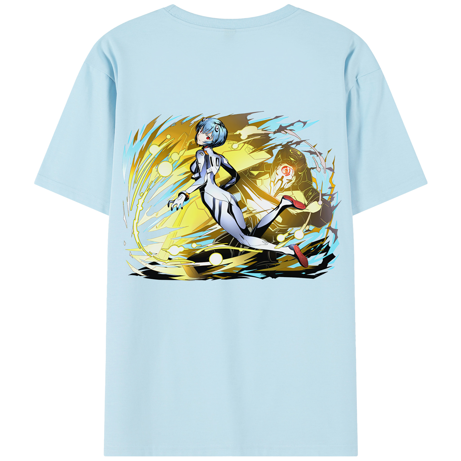 （画像用） EVA 新世紀エヴァンゲリオン 綿100％半袖Tシャツ（背面プリント）